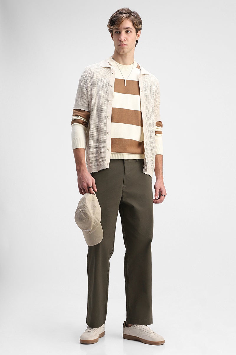 SNITCH Stretch Relaxed Fit Trousers - Image 3